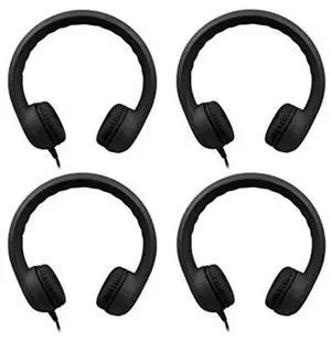 Black Flex-Phones(tm) Headphones Set of 4
