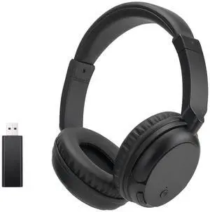DEARBIRDER Wireless Bluetooth TV Headphones, HiFi Stereo Over Ear, Soft Earmuffs Lightweight Wireless Headphones with Deep Bass for TV, PC, Cellphone (Black)