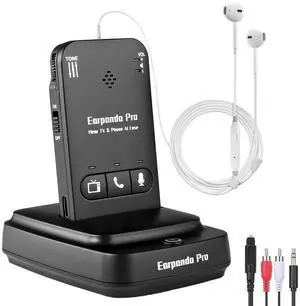Earpanda Pro TV Headphones Wireless for Seniors - Wireless Headphones for TV Watching & Phone Calls with 100ft Range, Loud Volume & Digital/Analog Transmitter | 60-Day Trial