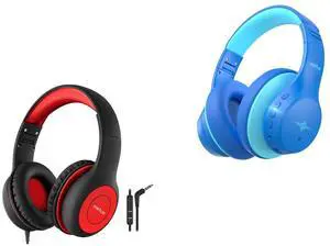 EarFun K1 Kids Headphones Wired with Microphone, 85/94dB Volume Limit Headphones for Kids K4NC Active Noise Cancelling Headphones for Kids, 120H Playtime, 74/85/94dBA Volume Limited