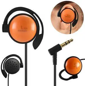 EXMAX Foamless Wired Single Headphones 3.5mm Dustproof Sweatproof Left-Side Ear-Hook Headphone for EXD-101 ATG-100T Wireless Tour Guide Receiver Radio Podcast Tablet Laptop MP3 Cellphone PC(Left)