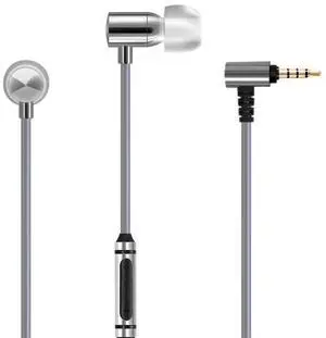 Fezzlo Poppy in-Ear Earphones,Super Bass 3.5mm Wired Headphones with HD Microphone,Balanced Sound 16 ohm Music Sports Earbuds for Smartphones 4.2ft w/mic