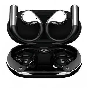 Wireless Earbuds with Ear Hooks, Open-Ear Bluetooth 5.4 Sport Headphones, Waterproof Over-Ear Buds with LCD Display and Touch Controls - Perfect for Running, Fitness, and Walking (Black)