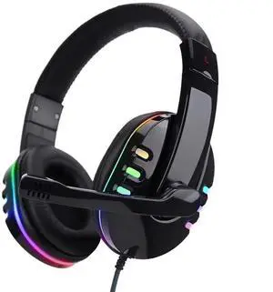 GAMEPRO LED Gaming Headphones, Noise Isolating in Line Mic and Volume Wheel, Compatible with PS4, PS5, Xbox, Switch, PC