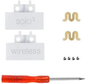 Hinge Replacement Solo 3 Repair Kit Accessories Compatible with Beats by Dr Dre Solo 3.0 Wireless A1796 On-Ear Headphones (White)