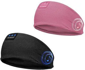 ink-topoint Sleep Headphones Bluetooth 5.4 Headband, Wireless Sports Earphones with HD Stereo Speakers Breathable Sports Headband for Running, Yoga, Travel, Sleeping, Ideal Gifts for Men Women