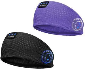 ink-topoint Sleep Headphones Bluetooth 5.4 Headband, Wireless Sports Earphones with HD Stereo Speakers Breathable Sports Headband for Running, Yoga, Travel, Sleeping, Ideal Gifts for Men Women