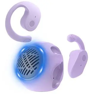 Out of Ear Open Ear Headphones Wireless Ear OWS Hanging Earphones 5.4 Bluetooth Air Bone Conduction Around Over The Ear Speaker with Wireless Earbuds Outside The Ear Headphones Ear buds with Ear Loops