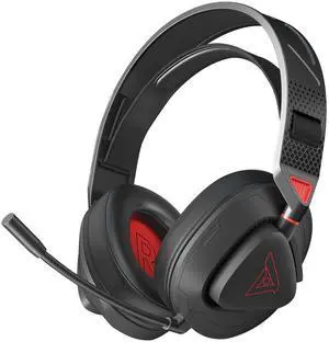 Wireless Gaming Headset for Ps5, Ps4 Fortnite & Call of Duty/FPS Gamers, Pc, Nintendo Switch,2.4g/Bluetooth Gaming Headphones with Noise Canceling Mic,Stereo Sound,80h Battery(Black-Red)