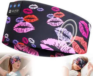 LOVE EYE Sleep Headphones Wireless Headband Headphones Bluetooth 5.4 for Side Sleeper Bluetooth Headband Earphones for Sports for tech Gadgets Gifts