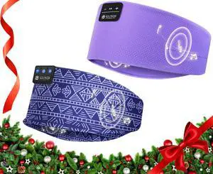 LOVE EYE Sleep Headphones Wireless Headband Headphones Bluetooth 5.4 for Side Sleeper Bluetooth Headband Earphones for Sports for tech Gadgets Gifts