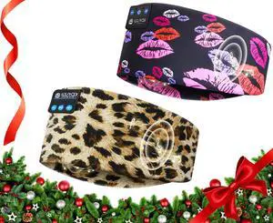 LOVE EYE Sleep Headphones Wireless Headband Headphones Bluetooth 5.4 for Side Sleeper Bluetooth Headband Earphones for Sports for tech Gadgets Gifts