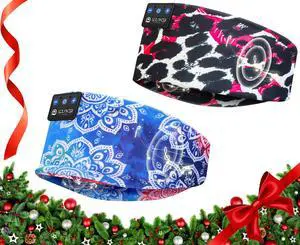 LOVE EYE Sleep Headphones Wireless Headband Headphones Bluetooth 5.4 for Side Sleeper Bluetooth Headband Earphones for Sports for tech Gadgets Gifts