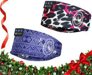 LOVE EYE Sleep Headphones Wireless Headband Headphones Bluetooth 5.4 for Side Sleeper Bluetooth Headband Earphones for Sports for tech Gadgets Gifts