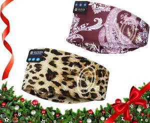 LOVE EYE Sleep Headphones Wireless Headband Headphones Bluetooth 5.4 for Side Sleeper Bluetooth Headband Earphones for Sports for tech Gadgets Gifts