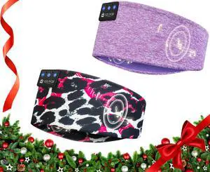 LOVE EYE Sleep Headphones Wireless Headband Headphones Bluetooth 5.4 for Side Sleeper Bluetooth Headband Earphones for Sports for tech Gadgets Gifts