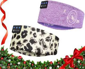 LOVE EYE Sleep Headphones Wireless Headband Headphones Bluetooth 5.4 for Side Sleeper Bluetooth Headband Earphones for Sports for tech Gadgets Gifts