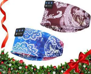 LOVE EYE Sleep Headphones Wireless Headband Headphones Bluetooth 5.4 for Side Sleeper Bluetooth Headband Earphones for Sports for tech Gadgets Gifts