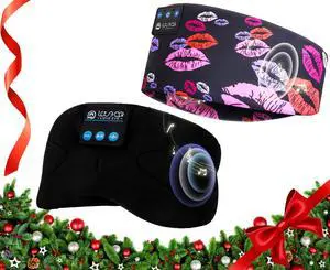 LOVE EYE Sleep Headphones Wireless Headband Headphones Bluetooth 5.4 for Side Sleeper Bluetooth Headband Earphones for Sports for tech Gadgets Gifts