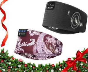 LOVE EYE Sleep Headphones Wireless Headband Headphones Bluetooth 5.4 for Side Sleeper Bluetooth Headband Earphones for Sports for tech Gadgets Gifts