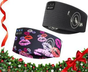 LOVE EYE Sleep Headphones Wireless Headband Headphones Bluetooth 5.4 for Side Sleeper Bluetooth Headband Earphones for Sports for tech Gadgets Gifts