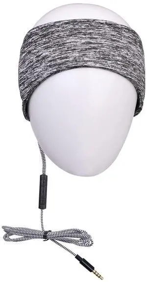 MMUSS Sleep Headphones Eye Mask for Sleeping with Ultra-Thin HD Stereo Speakers & Travel Bag Perfect for Insomnia, Side Sleepers, Nap, Snoring, Air Travel, Meditation & Relaxation (Grey - Button)