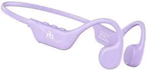 MRYTKY Bone Conduction Headphones,Open Ear Headphone Bluetooth5.4 with Mic,Wireless Headphone 10H Playtime, Waterproof Sport Headphones Suitable for Running,Cycling, Outdoor Sports Lilac