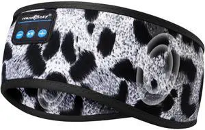 MUSICOZY Bluetooth 5.4 Headband Sleep Headphones, Wireless Music Sleeping Mask Headband with Earbuds for Sports, Travel, Yoga, Office, Ideal for Mom, Women, Teens