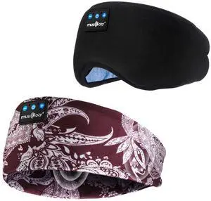 MUSICOZY Sleep Headphones Bluetooth 5.4 Headband, Sports Wireless Earphones Sweat Resistant Earbuds Sleeping Headphone with Ultra-Thin HD Stereo Speaker for Workout Running Cool Gadgets Unique Gifts