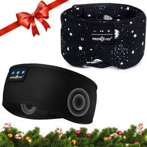 MUSICOZY Sleep Headphones Bluetooth Sleep Mask with Headphones Eye Mask Wireless Bluetooth 5.4 with Adjustable Headband