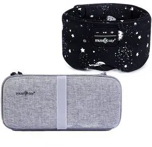 MUSICOZY Sleep Headphones Bluetooth Sleep Mask with Headphones Eye Mask MUSICOZY Hard Storage Case for Sleep Headphones & Bluetooth Headband