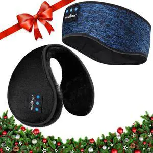 MUSICOZY Bluetooth Headphones Earmuffs Ear Warmers Wireless Headphones EarMuffs, Bluetooth Headband Headphones for Sports and Sleep