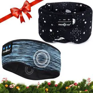 MUSICOZY Sleep Headphones Bluetooth Sleep Mask with Headphones Eye Mask Wireless Bluetooth 5.4 with Adjustable Headband