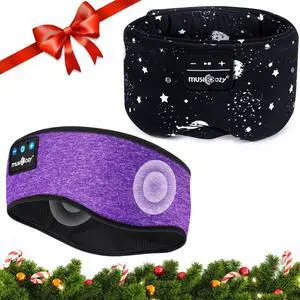 MUSICOZY Sleep Headphones Bluetooth Sleep Mask with Headphones Eye Mask Wireless Bluetooth 5.4 with Adjustable Headband