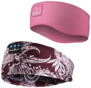 MUSICOZY Sleep Headphones Bluetooth 5.4 Headband, Sports Wireless Earphones Sweat Resistant Earbuds Sleeping Headphone with Ultra-Thin HD Stereo Speaker for Workout Running Cool Gadgets Unique Gifts