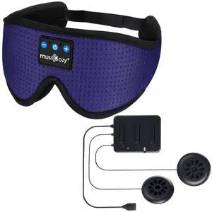 MUSICOZY 3D Sleep Headphones Bluetooth Sleeping Eye Mask & Bluetooth 5.4 Module Kit with Speakers and Charging Cable