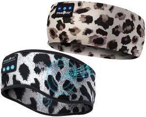 MUSICOZY Sleep Headphones, Bluetooth 5.2 Headband Headphones Wireless Earbuds Earphones with HD Stereo Speakers for Running Workout Jogging Yoga Gift