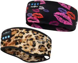 MUSICOZY Sleep Headphones, Bluetooth 5.2 Headband Headphones Wireless Earbuds Earphones with HD Stereo Speakers for Running Workout Jogging Yoga Gift