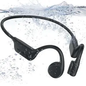 NANKA Runner Pro2 Bone Conduction Headphones, IP68 Swimming Headphones with MP3 Player Built-in 32G Memory for Swimming Cycling Sports