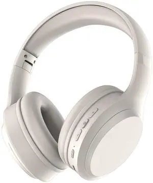 NovaUpday Wired Over Ear Headphones,Lightweight Over The Ear Wired Headphones with Clear Sound,40H Long Playtime,Hi-Res Audio, Deep Bass, Memory Foam Ear Cups,Travel, Office, USB-C Charging(White)