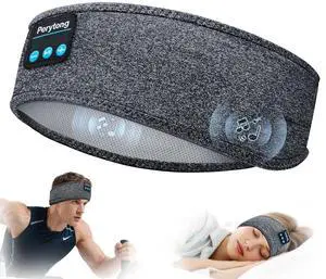 Perytong Sleep Headphones Wireless, Bluetooth Sports Headband Headphones with Ultra-Thin HD Stereo Speakers Perfect for Sleeping,Workout,Jogging,Yoga,Insomnia, Air Travel, Meditation