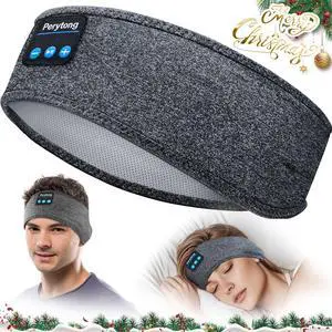 Sleep Headphones Bluetooth 5.4 Headband, Sleeping Headphones Sports Wireless Earphones Sweat Resistant Earbuds with Ultra-Thin HD Stereo Speaker for Workout Running Cool Gadgets Unique Gifts