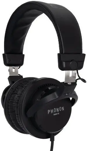 PHONON SMB-02 Subtonic Studio Monitor Basic Headphones for Professional Studio Use