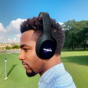Getgold Wireless Over-Ear Headphones, Black, V5.3 with Mic for Business/Office, Compatible for iOS,Designed to Be Fully Adjustable and Comfortably Fit All Ages/Head Sizes
