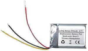 500mAh 3.7V Replacement Battery for Skullcand y Hesh 3 Wireless Headphones, FT822132P