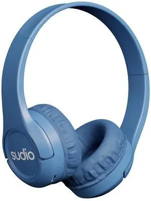 Sudio K1 Kids Wireless Headphones - Safe Volume Limit, Lightweight, Adjustable Fit, Bluetooth 5.0, Long Battery Life, Ideal for Children - Comfortable Over-Ear Design. (Blue)