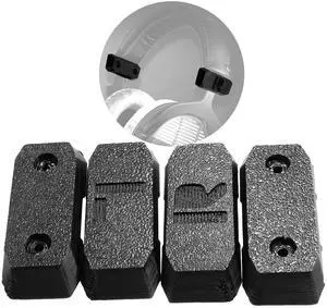 SplashNColor Slider Cover Replacement for Beyerdynamic DT 770 / DT 880 / DT 990 Pro & HS 400 Headphones - Durable Black Slider Covers to Restore Look & Function for Long-Lasting Use - ABS - Black