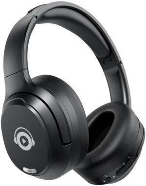 tapaxis Hybrid Active Noise Cancelling Headphones, Bluetooth Headphones Wireless Over Ear with Transparency Mode, Deep Bass, Comfort Fit Ear Cups, 40 Hrs Playtime for Travel Home Office (Black)