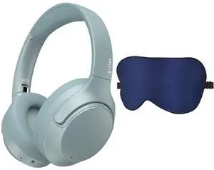 T-fun NC50 Hybrid Active Noise Cancelling Headphones with Silk Sleep Mask, Wireless Bluetooth 5.3 Over-Ear Headphones, Custom EQ via App, 65H Playtime, Low Latency Game Mode, Multipoint Connection