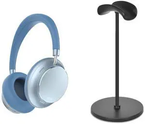 T-fun NC35 Hybrid Active Noise Cancelling Headphones with Headphone Stand, 360deg Spatial Audio with Head Tracking, Over Ear Headphones Wireless Bluetooth 5.3, 55H Playtime, Hi-Res Audio, APP Control